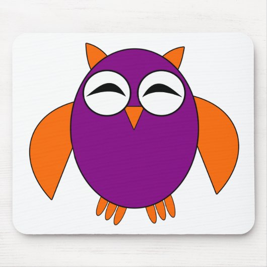 Cute Halloween Owl Mousepad Muismat (Voorkant)