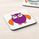 Cute Halloween Owl Onderzetter (Linkerzijde)