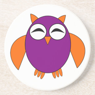 Cute Halloween Owl Onderzetters