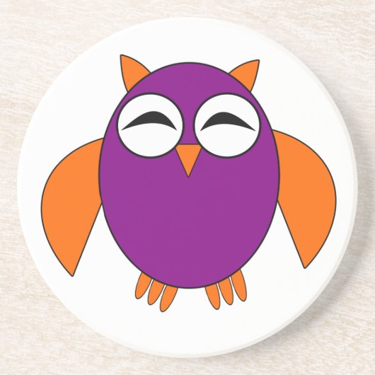 Cute Halloween Owl Onderzetters (Voorkant)