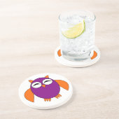 Cute Halloween Owl Onderzetters (Zijkant)