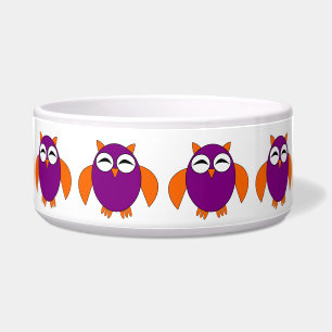 Cute Halloween Owl Pet Bowl Voerbakje