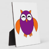 Cute Halloween Owl Plaque Fotoplaat (Zijkant)