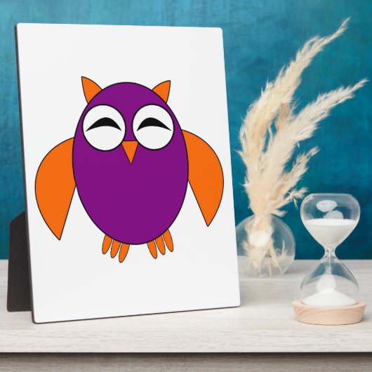 Cute Halloween Owl Plaque Fotoplaat (Zijkant)