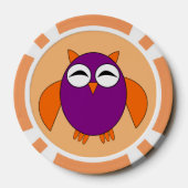 Cute Halloween Owl Poker Chips (Achterkant)