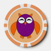 Cute Halloween Owl Poker Chips (Voorkant)