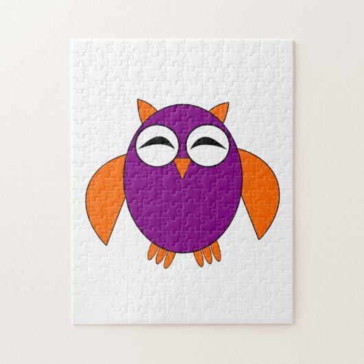 Cute Halloween Owl Puzzle Legpuzzel (Verticaal)