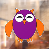 Cute Halloween Owl Raamsticker (Vel 2)
