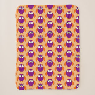 Cute Halloween Owl Sherpa Blanket Deken