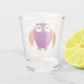 Cute Halloween Owl Shot Glas (Achterkant)