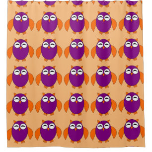 Cute Halloween Owl Shower Curtain Douchegordijn