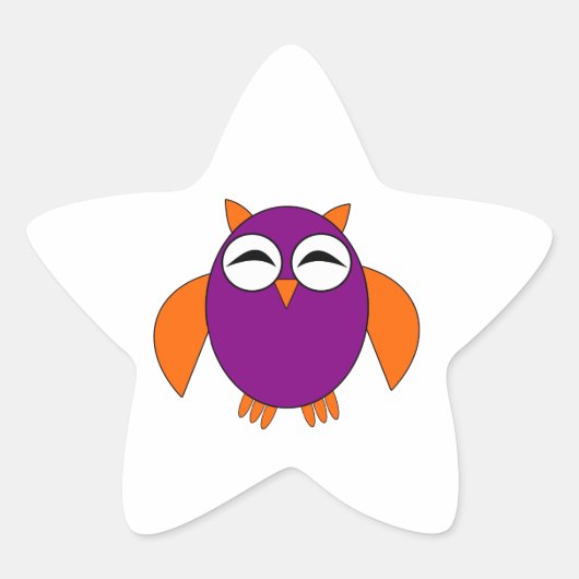 Cute Halloween Owl Stickers (Voorkant)