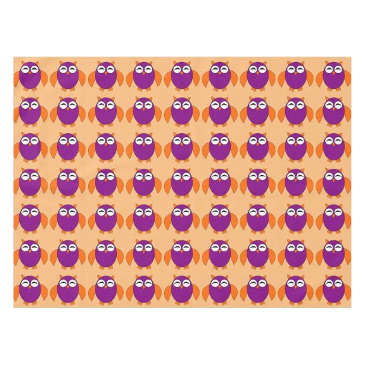 Cute Halloween Owl Tablecloth Tafelkleed (Voorkant (Horizontaal))
