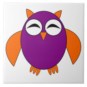 Cute Halloween Owl Tegel Tegeltje