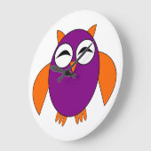 Cute Halloween Owl Wall klok (Hoek)