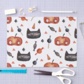 Cute Halloween Painted Pattern (aanpasbare BG) Tissuepapier (Craft)