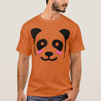 Cute Halloween Panda Beer Face Costume Kawaii Kind T-shirt