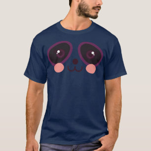 Cute Halloween Panda Beer Face Costume Kawaii Kind T-shirt