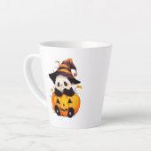 Cute Halloween Panda Latte Mok | Kawaii Panda in P (Linkerhoek)
