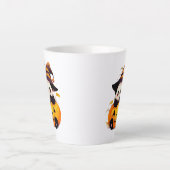Cute Halloween Panda Latte Mok | Kawaii Panda in P (Voorkant)