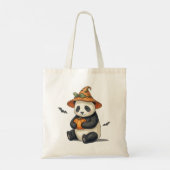 Cute Halloween Panda Pompoen Tas (Achterkant)