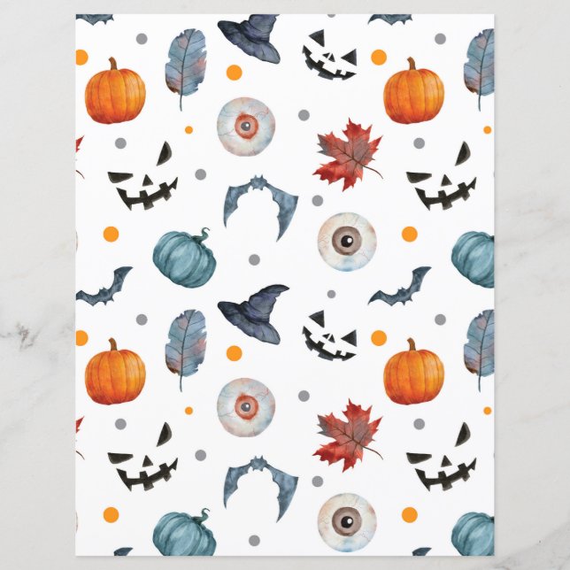 Cute Halloween-papierblad (Voorkant)