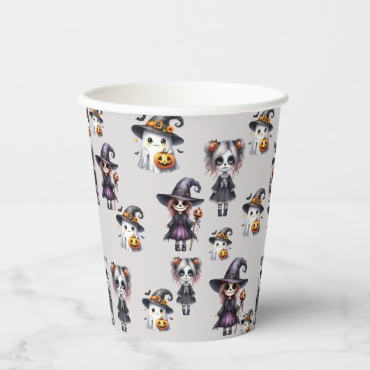 Cute Halloween Papieren Bekers (Voorkant)