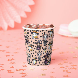 Cute Halloween Papieren Bekers