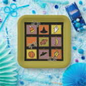 Cute Halloween Papieren Bordje (Feest)