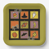 Cute Halloween Papieren Bordje (Voorkant)