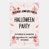 Cute Halloween Party Invitation Acryl Bord (Voorkant)