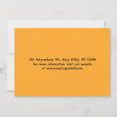 Cute Halloween Party Invitation Kaart (Achterkant)