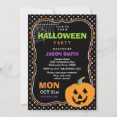 Cute Halloween Party Invitation Kaart (Voorkant)