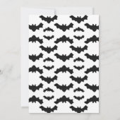 Cute Halloween Party Invitation Kaart (Achterkant)