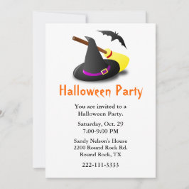 Cute Halloween Party Invitation Kaart