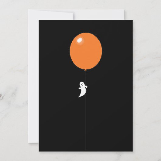 Cute Halloween Party Kaart (Achterkant)