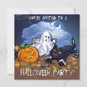 Cute Halloween Party Kaart