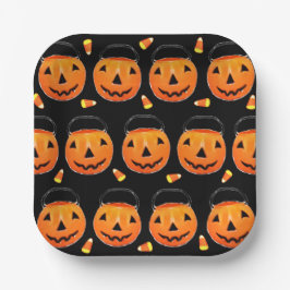Cute Halloween Party Paper Plates Papieren Bordje