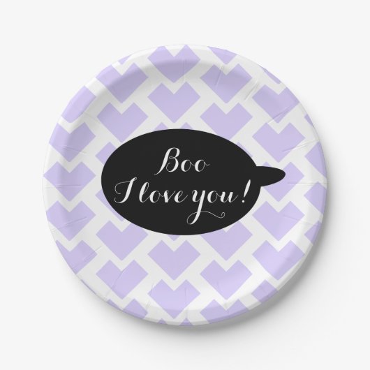 Cute Halloween Party Papieren Bordje (Voorkant)
