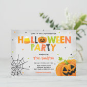 Cute Halloween Party Spooktacular Halloween Party Kaart (Staand voorkant)