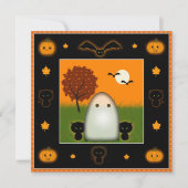 Cute Halloween Party-uitnodigingen Kaart (Voorkant)