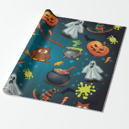 Cute Halloween patroon Cadeaupapier