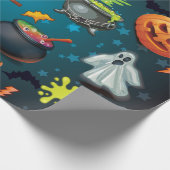 Cute Halloween patroon Cadeaupapier (Hoek)