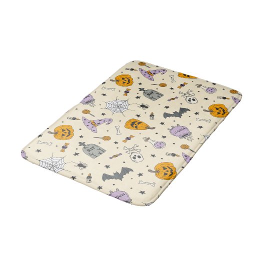 Cute Halloween Pattern Badmat (Gekanteld)