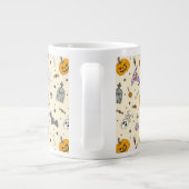 Cute Halloween Pattern Grote Koffiekop (Achterkant)