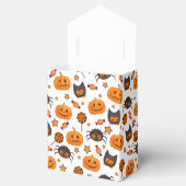 Cute Halloween Pattern Illustratie Bedankdoosjes (Geopend)