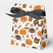 Cute Halloween Pattern Illustratie Bedankdoosjes (Voorkant Zijde)