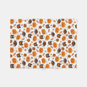 Cute Halloween Pattern Illustratie Fleece Deken (Voorkant (Horizontaal))