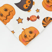Cute Halloween Pattern Illustratie Fleece Deken (Hoek)