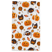 Cute Halloween Pattern Illustratie Klein Cadeauzakje (Voorkant)
